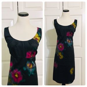 Ann Taylor LOFT Dark Floral Shift Office Dress